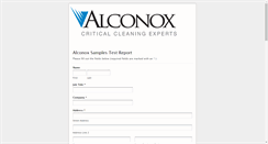 Desktop Screenshot of alconoxsamplereport.com