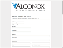 Tablet Screenshot of alconoxsamplereport.com